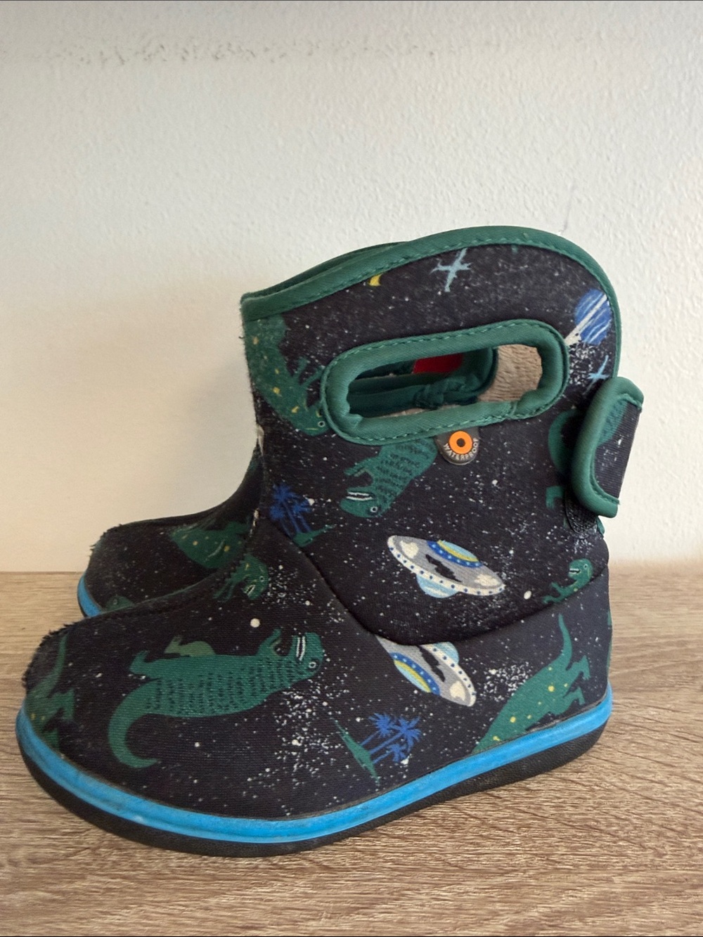 Baby Bogs Jurassic Space Dinosaur Rain Snow Boot 8